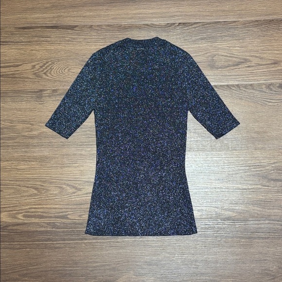 3.1 Phillip Lim Black Metallic Knit Top - Picture 3 of 5